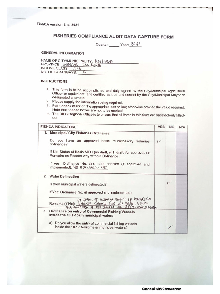 MALIMONO FISHCA DATA CAPTURE FORM | PDF