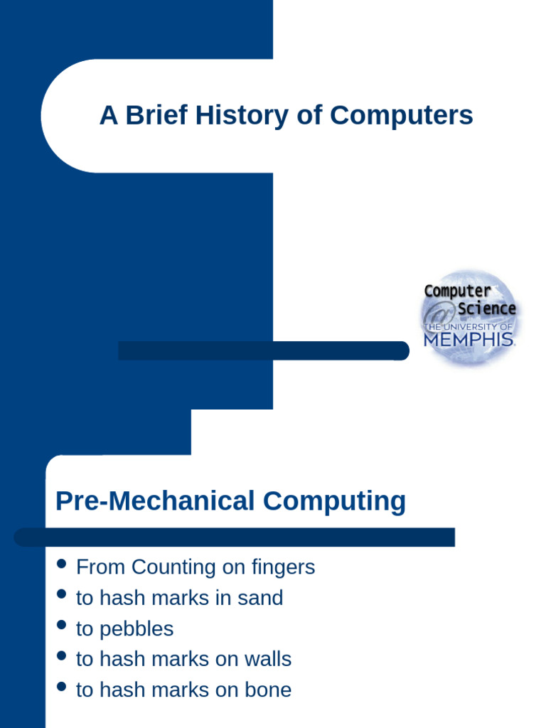 A brief history of computers pdf personal computers classes of