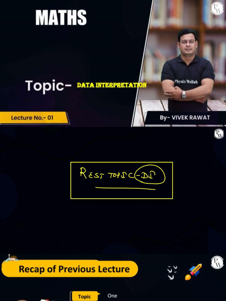 Data Interpretation 01 - Class Notes | PDF