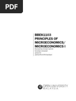 BBEK 1103 Principles of Microeconomics (V August 11) Sem Sept 11