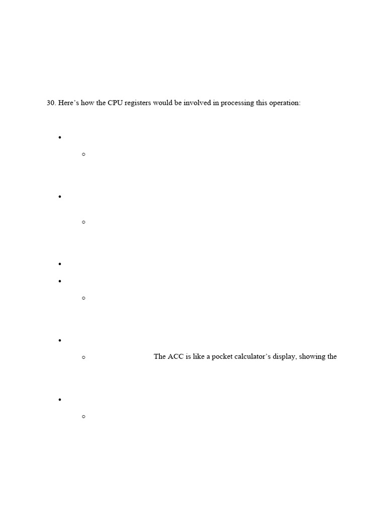 Additional Notes On Registers | PDF | Central Processing Unit | Computing