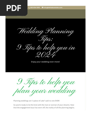 Wedding Planning Tips- 9 Tips to help you in 2024 - Lethabo Estate