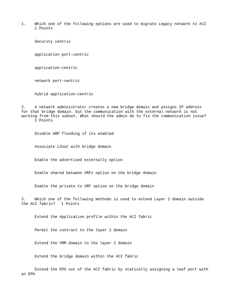 ACI Network Configuration and Troubleshooting Guide | PDF | Virtual ...