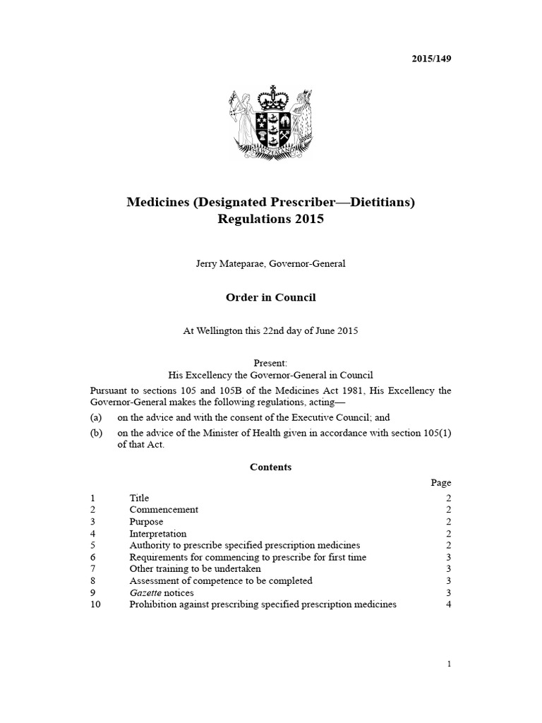 Designated Prescriber-Dietitians | PDF | Prescription Drugs | Dietitian