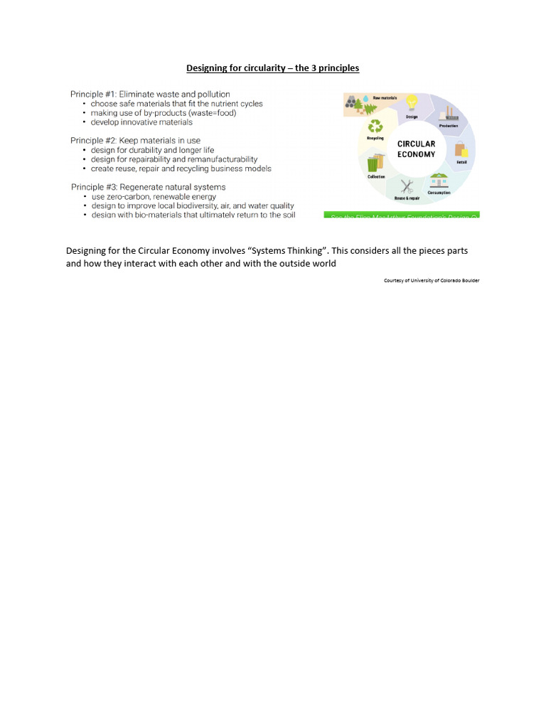 The Principles of Designing For Circularity | PDF