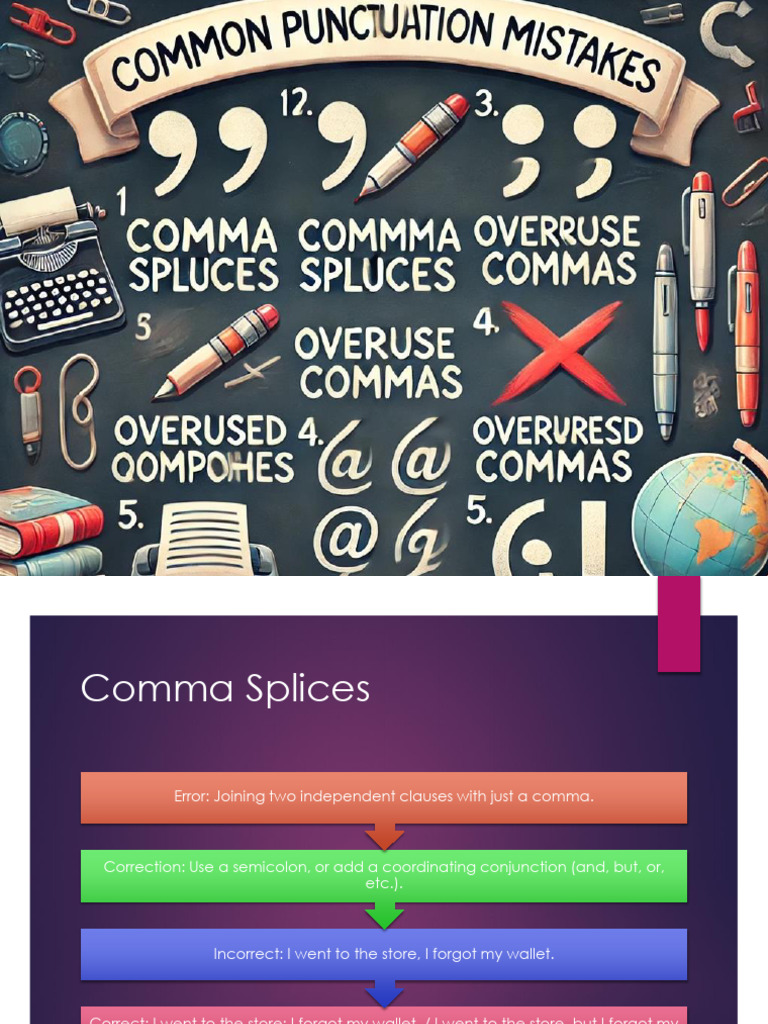Common Grammar Mistakes and Corrections | PDF | Comma | Linguistics