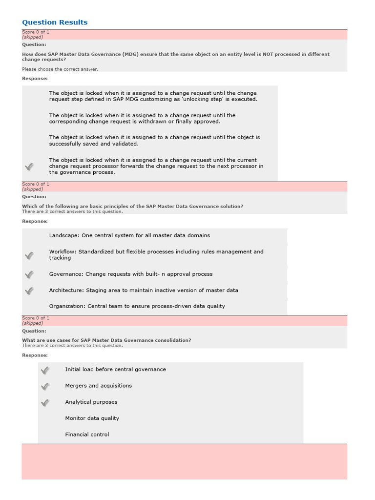 SAP MDG Configuration and Governance Insights | PDF | Data Model ...