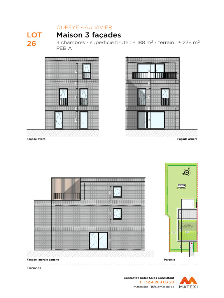 Maison 3 façades à vendre à Oupeye | PDF