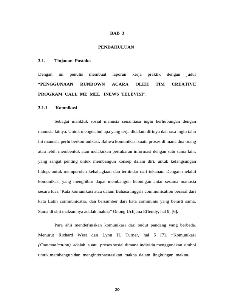 Penggunaan Rundown Acara Televisi | PDF