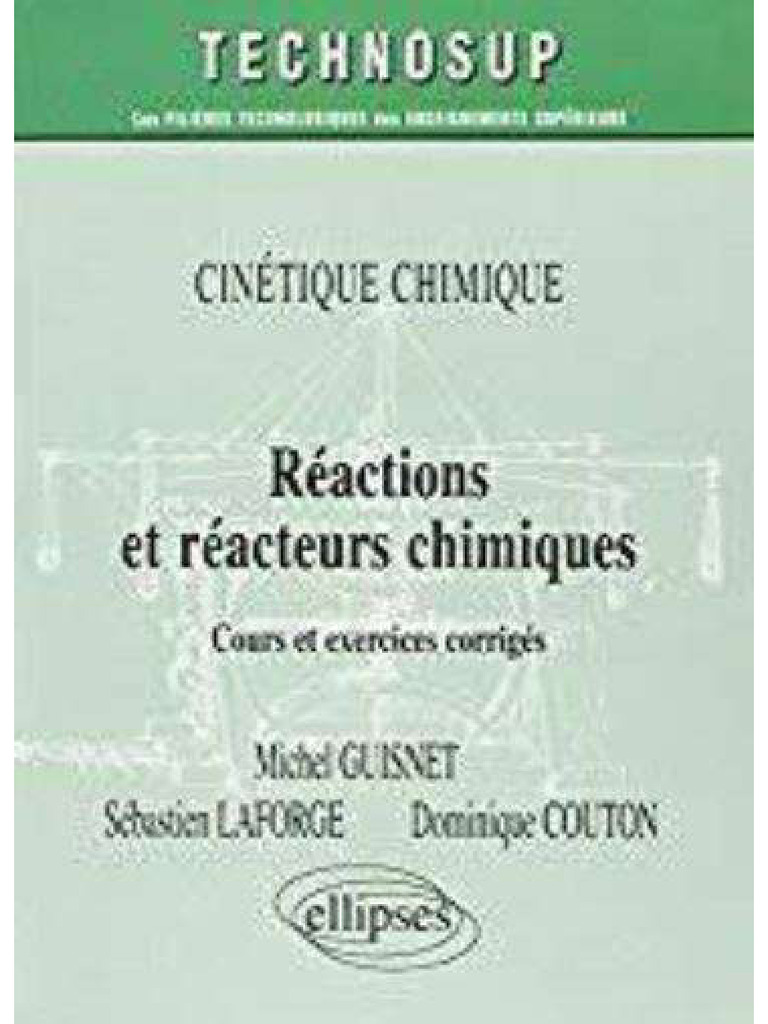 Réactions Et Réacteurs Chimiques - Cinétique Chimique - Cours Et ...