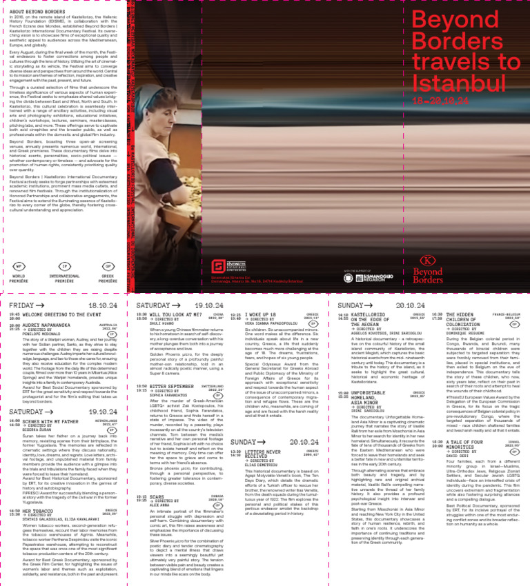 Beyond Borders Documentary Festival 2024 | PDF