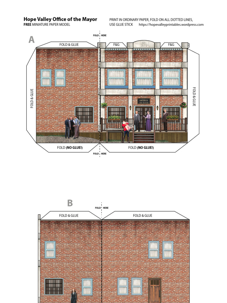 Free Miniature Paper Model Instructions | PDF