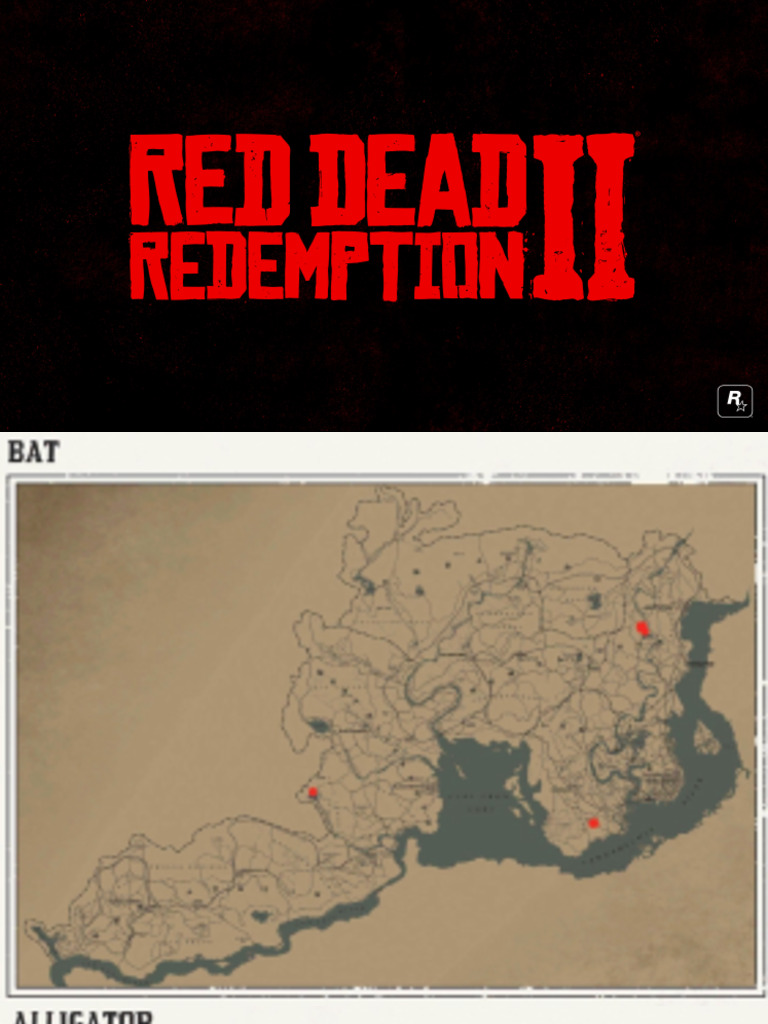 RDRII Animal Hunting Location Guide | PDF