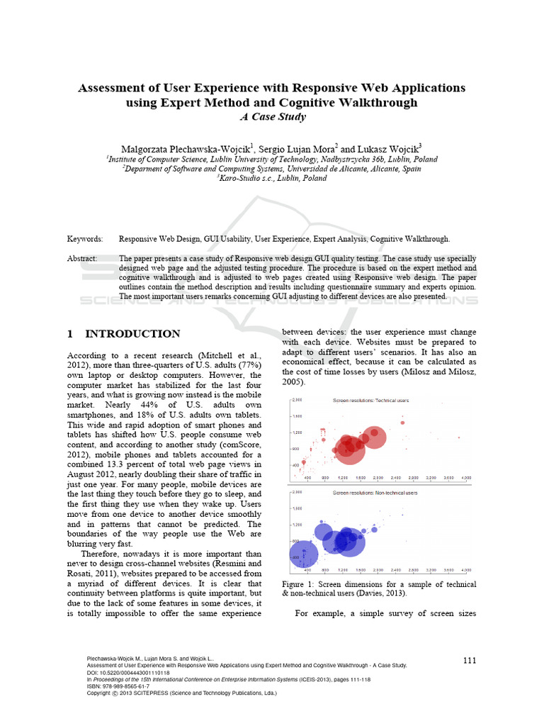 Assessment User Experience Responsive Web Applications Case Study | PDF ...