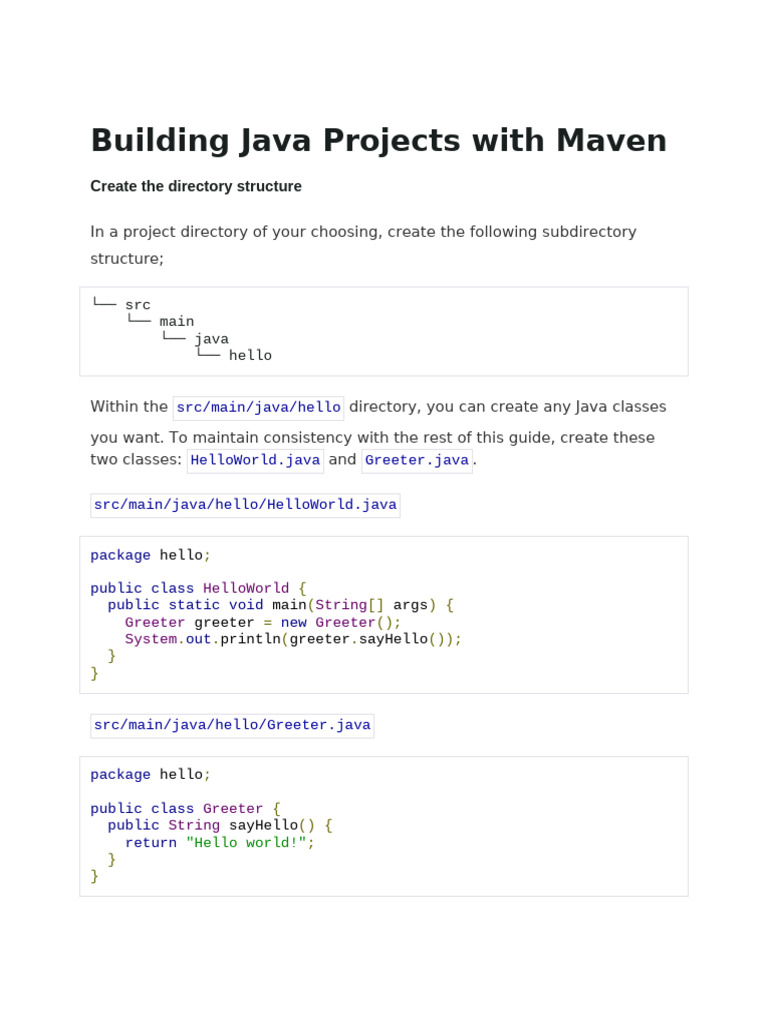 Building Java Projects With Maven | PDF | Systems Architecture | Java ...
