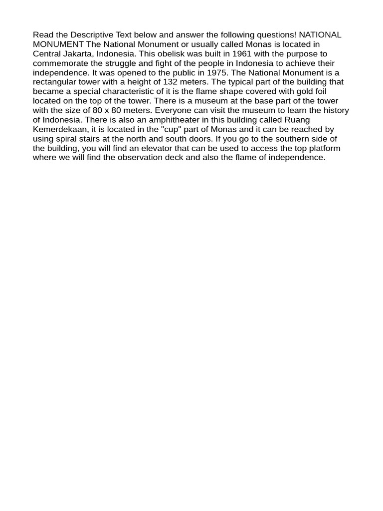 Descriptive text of monas pdf