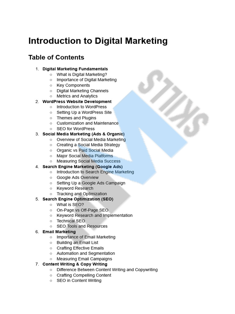 Digital Marketing Fundamentals Overview | PDF | Search Engine ...
