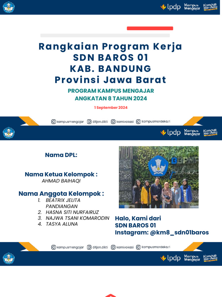 Format Ppt Rangkaian Program Kerja Km 7 [Autosaved] | PDF