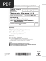 Unit 1 Chemistry IAL EDEXCEL 2024 Jan Paper | PDF | Molecules | Iodine