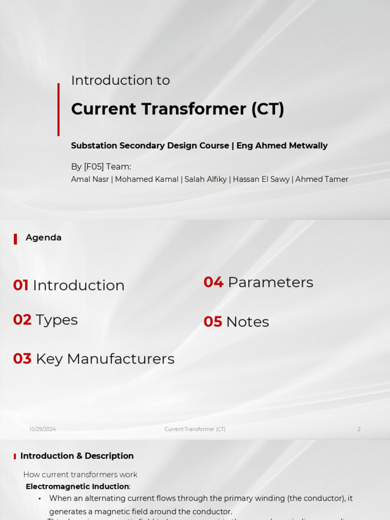 Current Transformer Overview and Types | PDF | Transformer ...