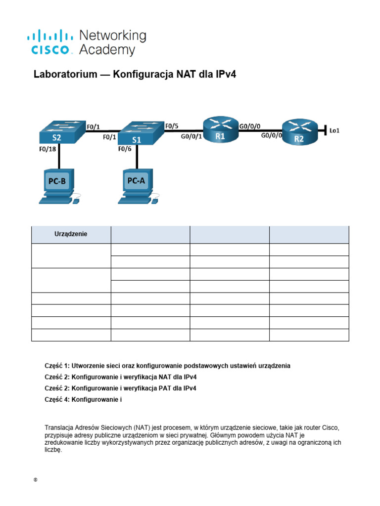 6.8.2 Lab - Configure NAT For IPv4 | PDF