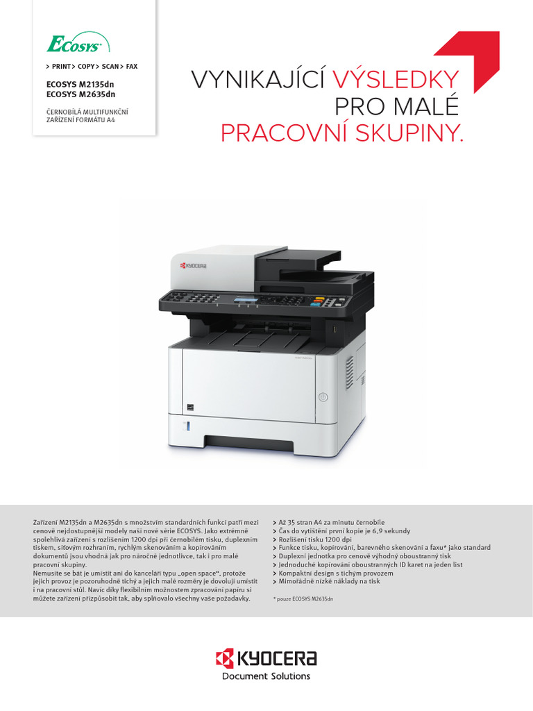 Imprimante Laser Multifonction KYOCERA MITA M2635DN | 35 Ppm | Réseau + Recto Verso | Noir Et Blanc - 5