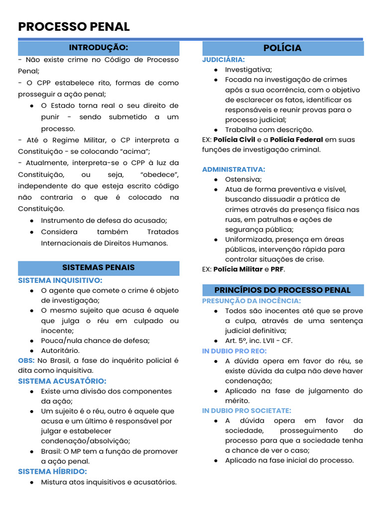 Estrutura e Princípios do Processo Penal | PDF | Difamação | Réu