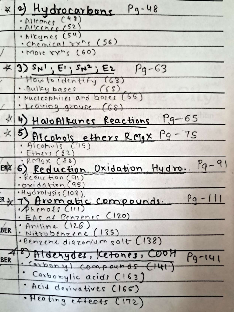 Organic Notes - Compressed | PDF