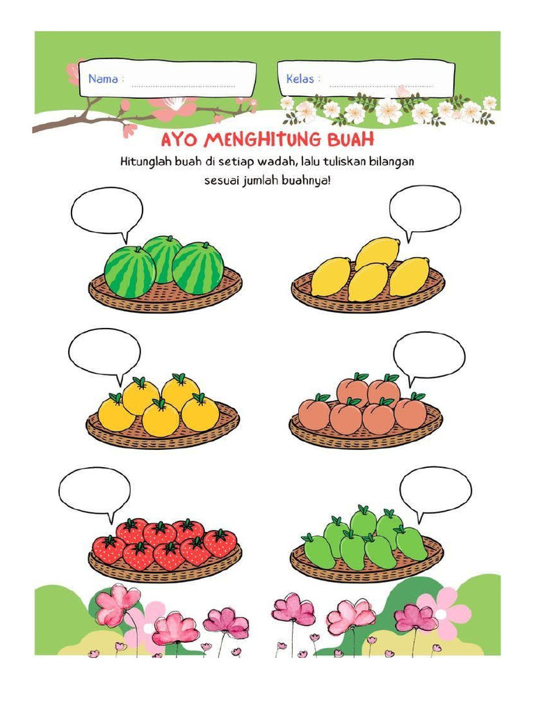 Worksheet Berhitung Pdf