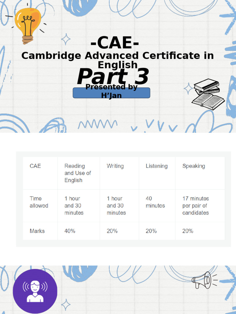 CAE Listening + Speaking Part 3 | PDF | Conversation | Multiple Choice