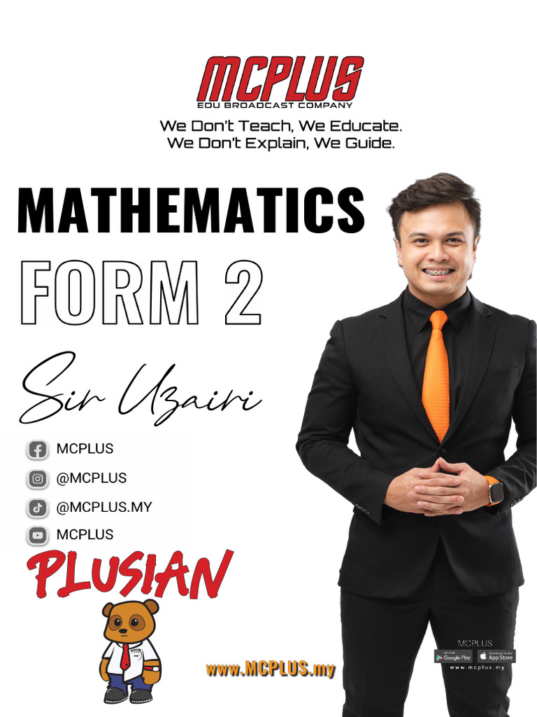 Form 2 Maths Sir Uzairi 21.10.2024 | PDF