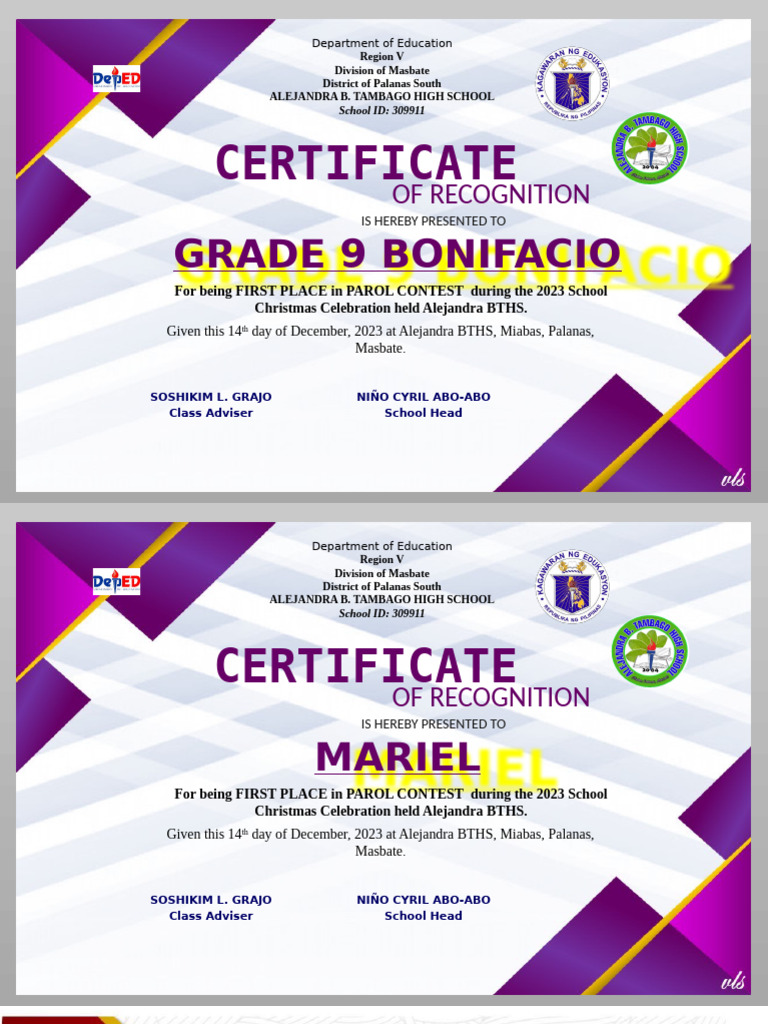CERTIFICATES New | PDF