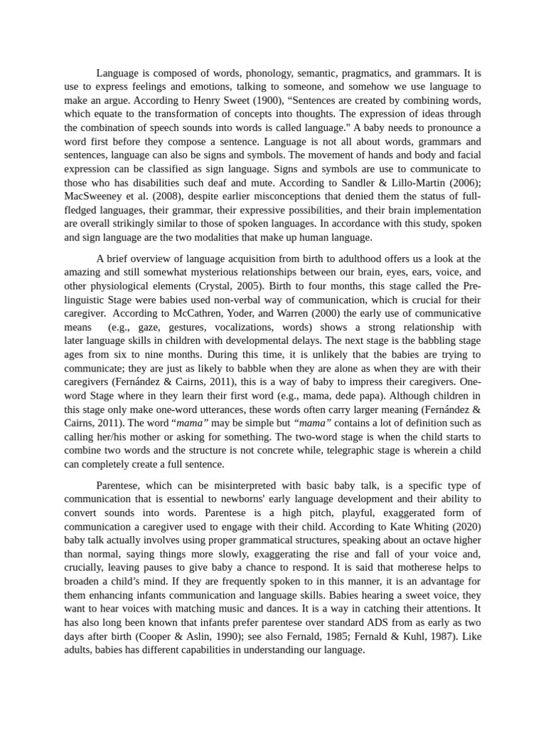 Baby Talkkk | PDF | Infants | Cognition