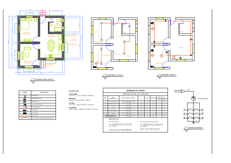 Wiring Plan- | PDF | Electrical Wiring | Power (Physics)
