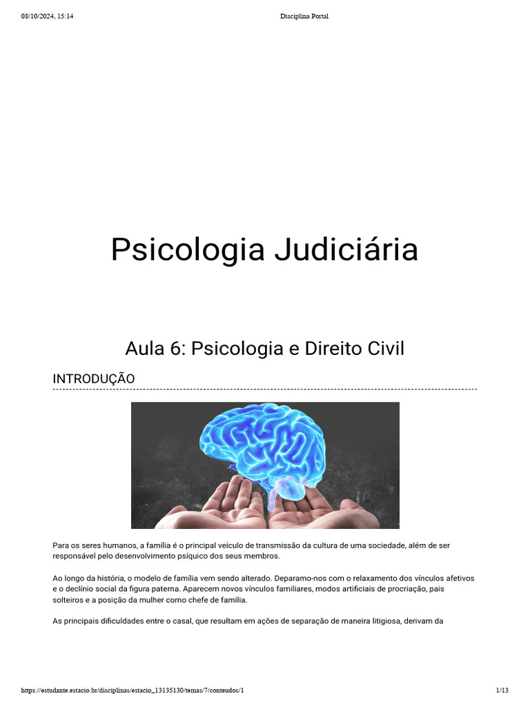 Aula 06 | PDF | Família | Psicologia