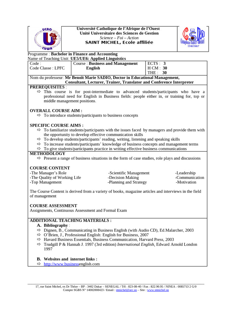 Business English for Managers Course | PDF | Cost Of Living | Stocks