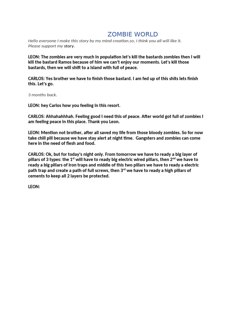 Zombie Survival Strategy and Story | PDF | Young Adult