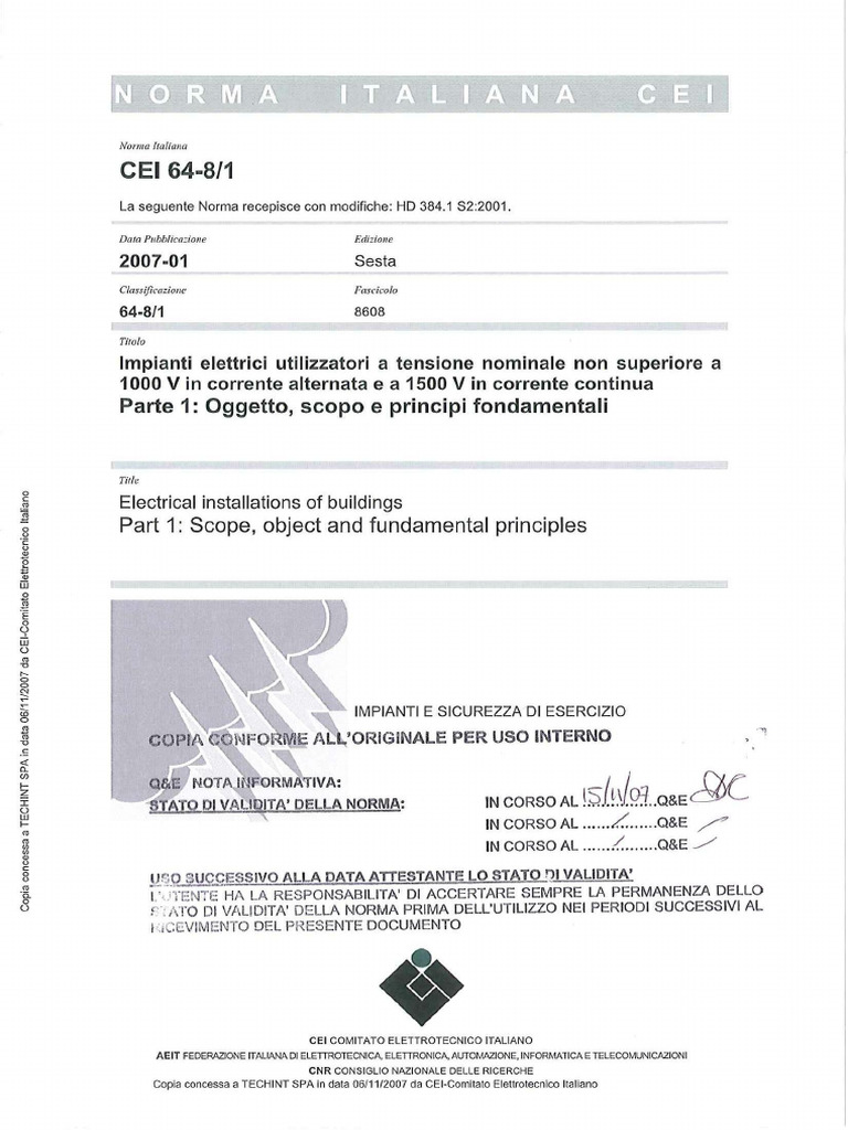 Cei 64-8-1-2007 | PDF