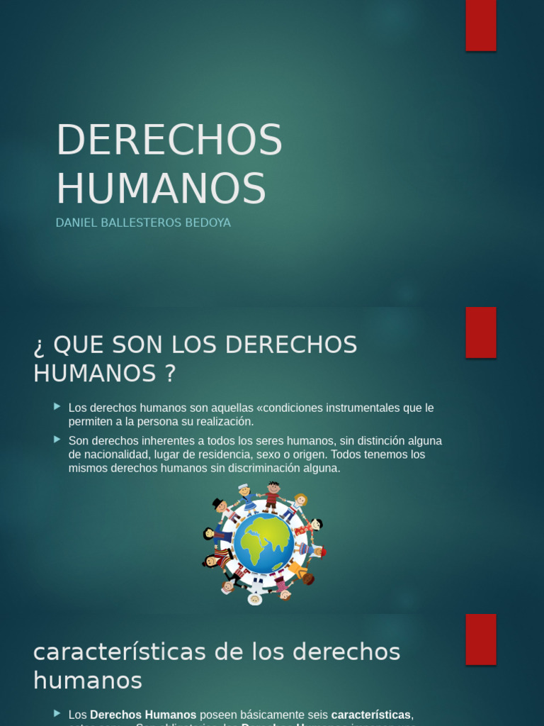 Importancia y Características de los Derechos Humanos | PDF | Ciencias ...