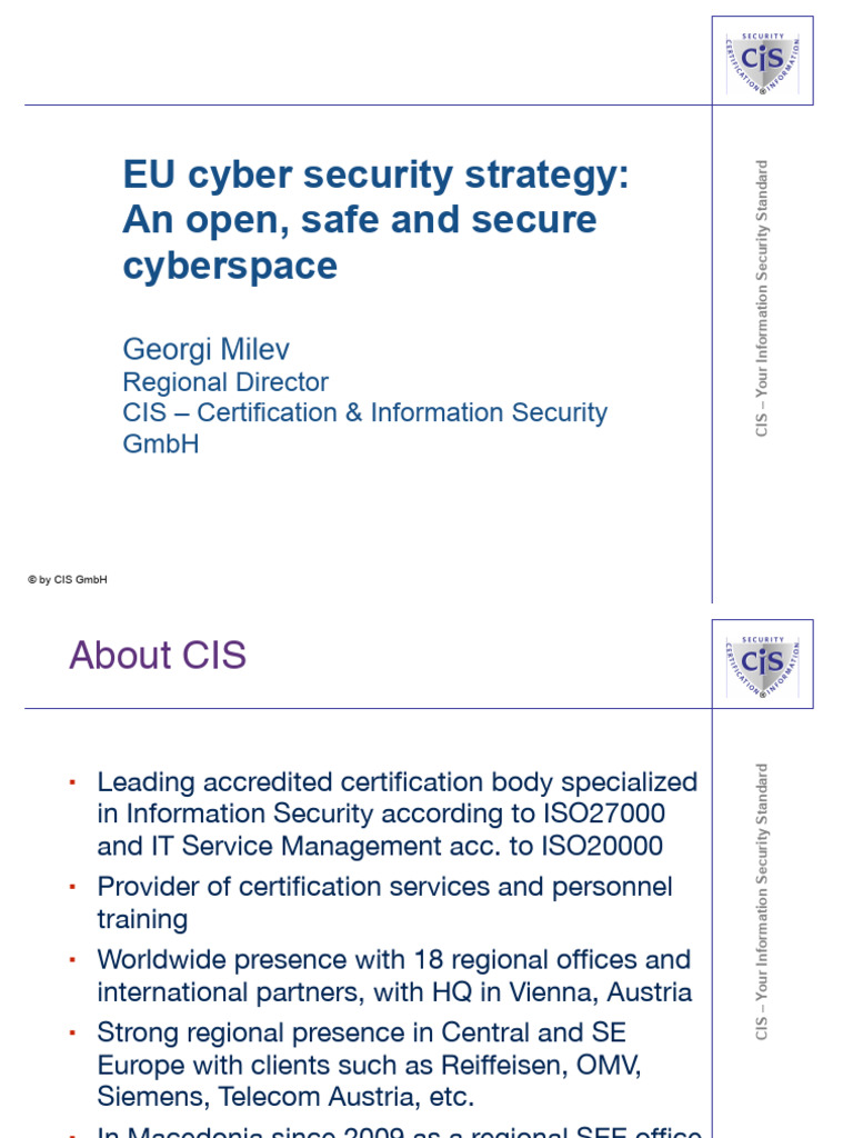 CIS CyberSecurity IOP Conference 26.10.2015.key | PDF | Computer ...