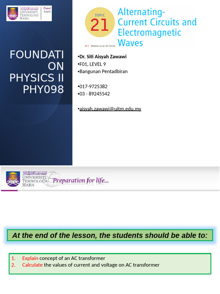 AC Transformer Concepts and Calculations | PDF