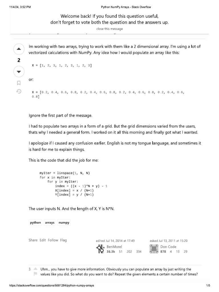 Num Pyin Python | PDF