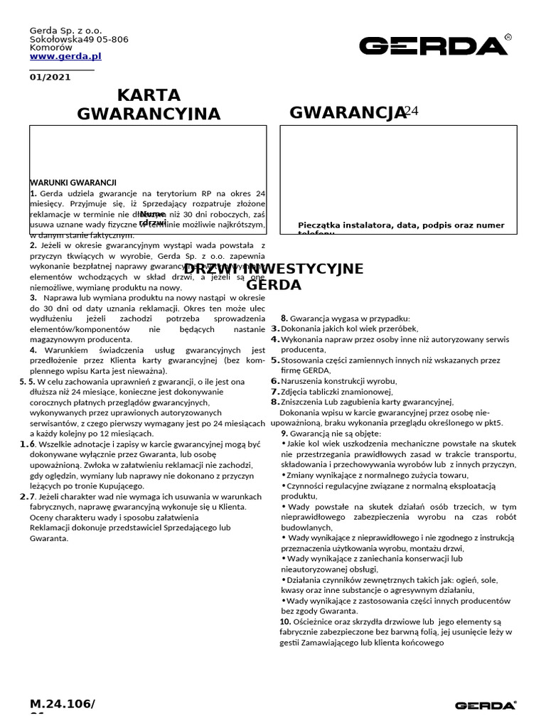 Drzwi GERDA | PDF