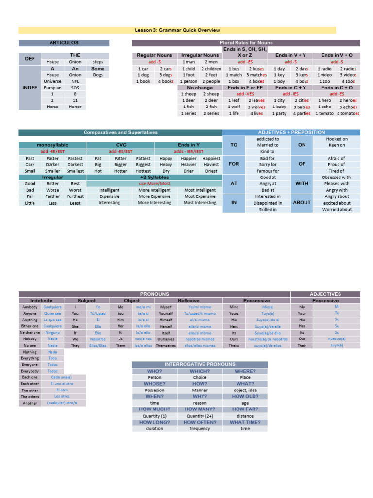 Grammar and Plural Rules Guide | PDF | Linguistic Typology | Syntax