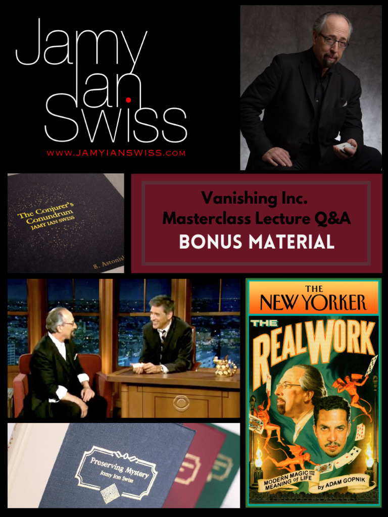 Masterclass Q&A: Sleights & Tricks | PDF | Playing Cards | Magic