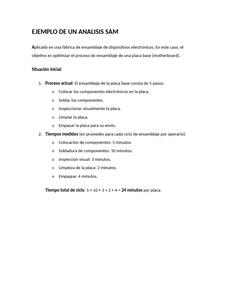 Ejemplo de Un Analisis Sam | PDF | Soldadura | Construcción