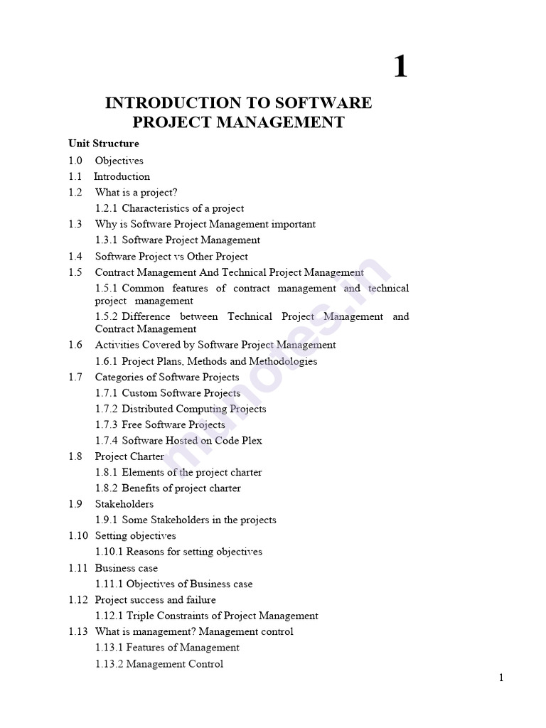 Software Project Management Munotes | PDF | Project Management | Goal