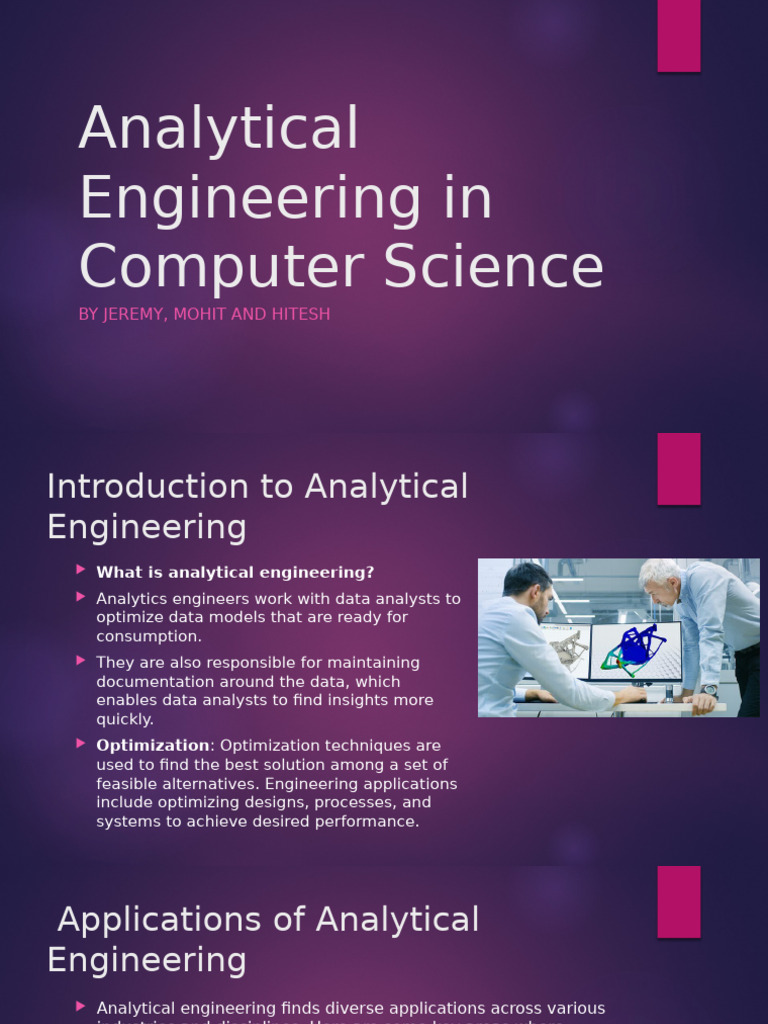 Analytical Engineering in Computer Science | PDF | Engineering ...