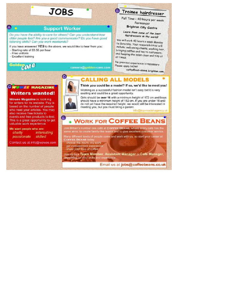 Job ad practice_RMA | PDF | Learning | Human Communication