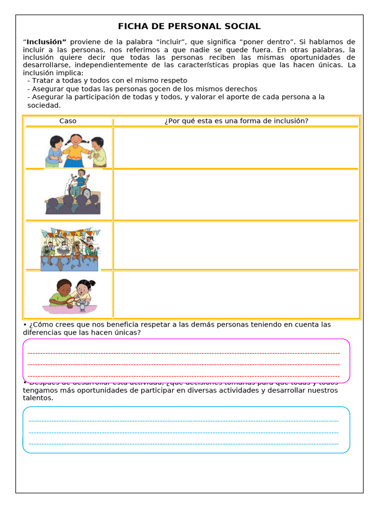 Ficha Personal Social | PDF | Crecimiento personal y profesional | Política